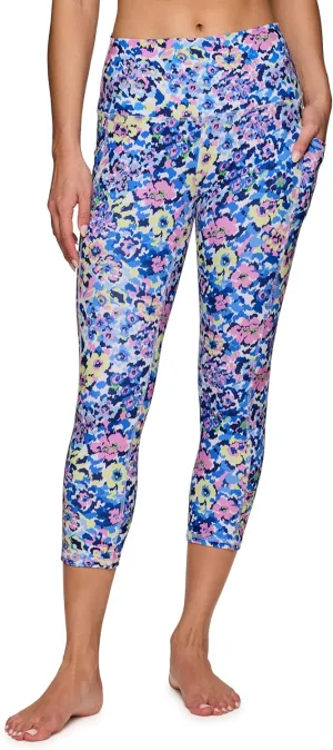 RBX Active Womens Capris Leggings Yoga Athletic Workout Cropped Leggings
