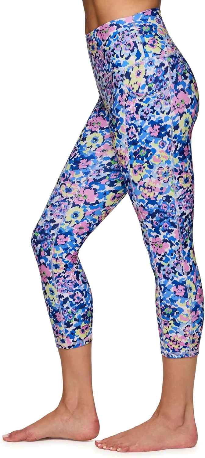 RBX Active Womens Capris Leggings Yoga Athletic Workout Cropped Leggings