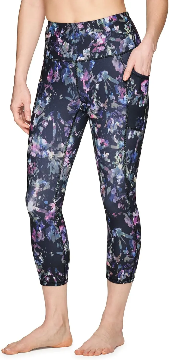 RBX Active Womens Capris Leggings Yoga Athletic Workout Cropped Leggings