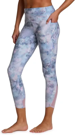 RBX Activewear Women's Yoga Leggings with Pockets, 7/8 Legging with Mesh Ankle Length Workout Pants Squat Proof Tights
