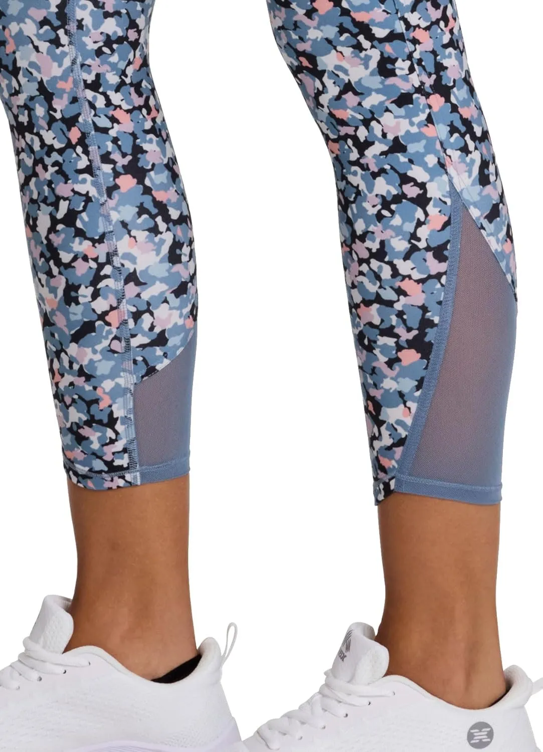 RBX Activewear Women's Yoga Leggings with Pockets, 7/8 Legging with Mesh Ankle Length Workout Pants Squat Proof Tights