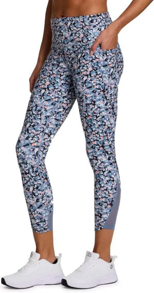 RBX Activewear Women's Yoga Leggings with Pockets, 7/8 Legging with Mesh Ankle Length Workout Pants Squat Proof Tights