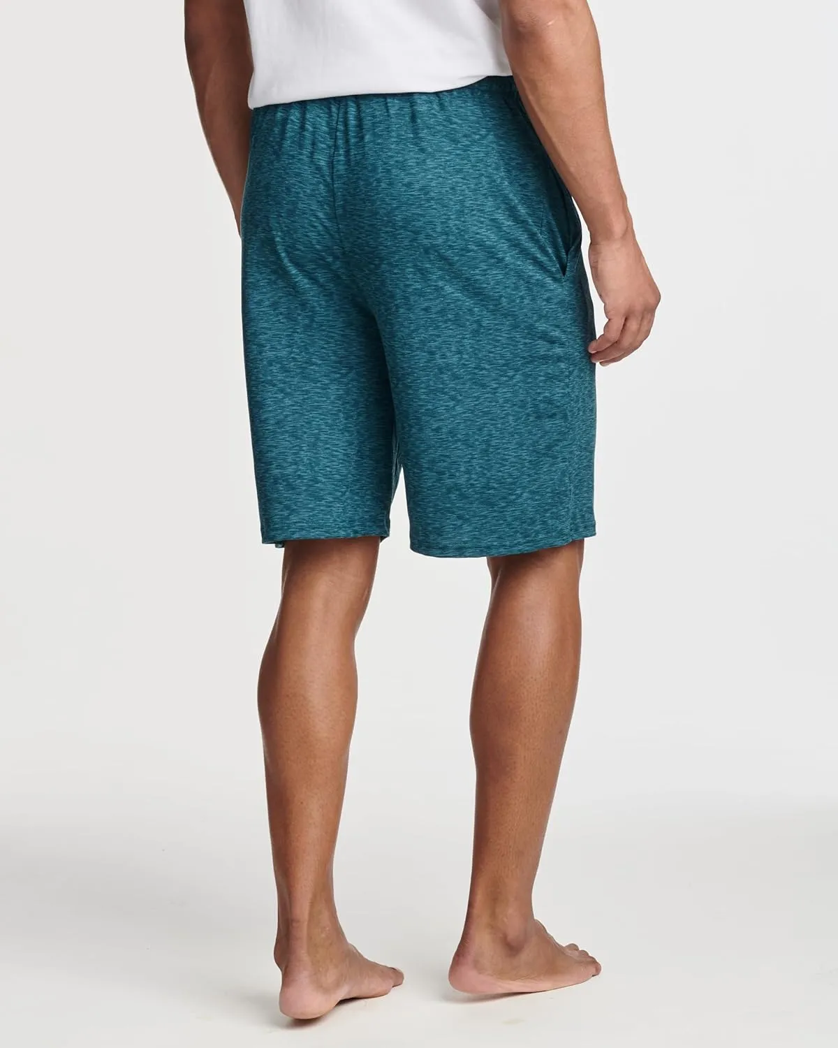 Real Essentials 3 Pack: Men's Soft Lounge Pajama Bottoms Shorts with Pockets Breathable Cool Fabric (Available in Big & Tall)