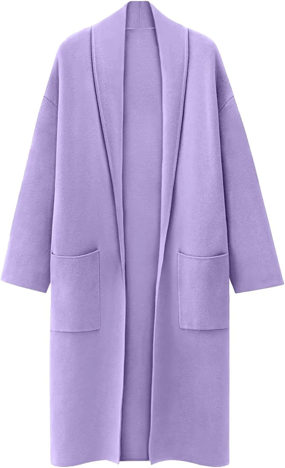 SHAOBGE Cardigan Sweaters for Women Women's Autumn and Winter Solid Color Fashionable Thin Lapel Long Womens