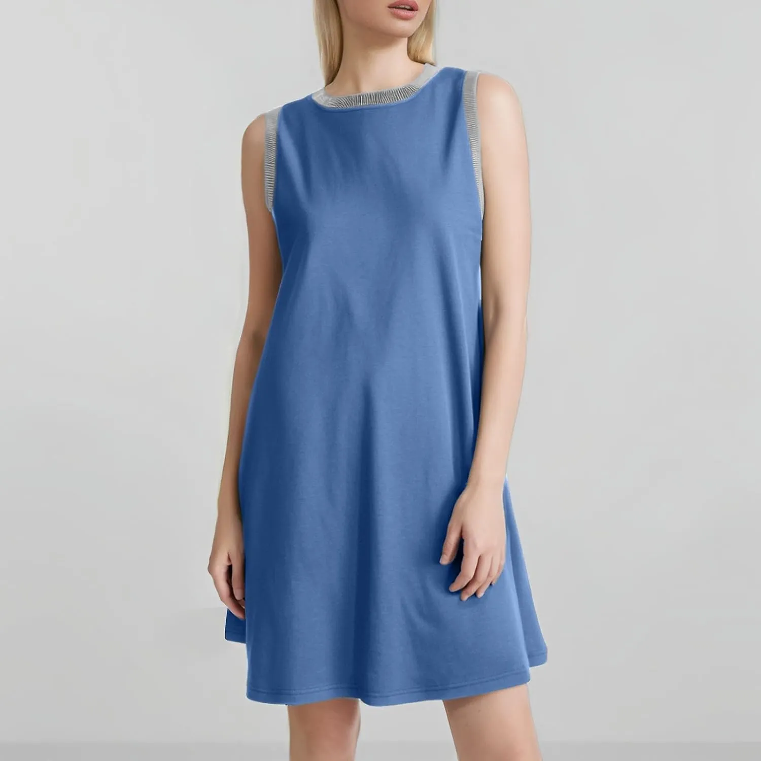Shift Dresses for Women 2025, Vintage Loose Sleeveless Maternity Dress Summer Beach Cover Ups Baby Shower Outfit for Guest