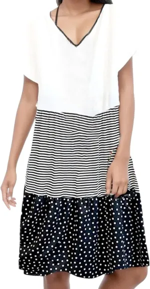 Shirt Dresses for Women Summer Color Block Patchwork Knee V Neck Length Graduation Dress with Sleeves Girls Night Out Outfits