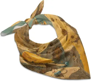 Silk Like Head Scarf for Women Satin Cheese Large Hair Scarves Square Satin Head Scarf Neckerchief for Women Headwear Stylish Headband 18 × 18 Inches