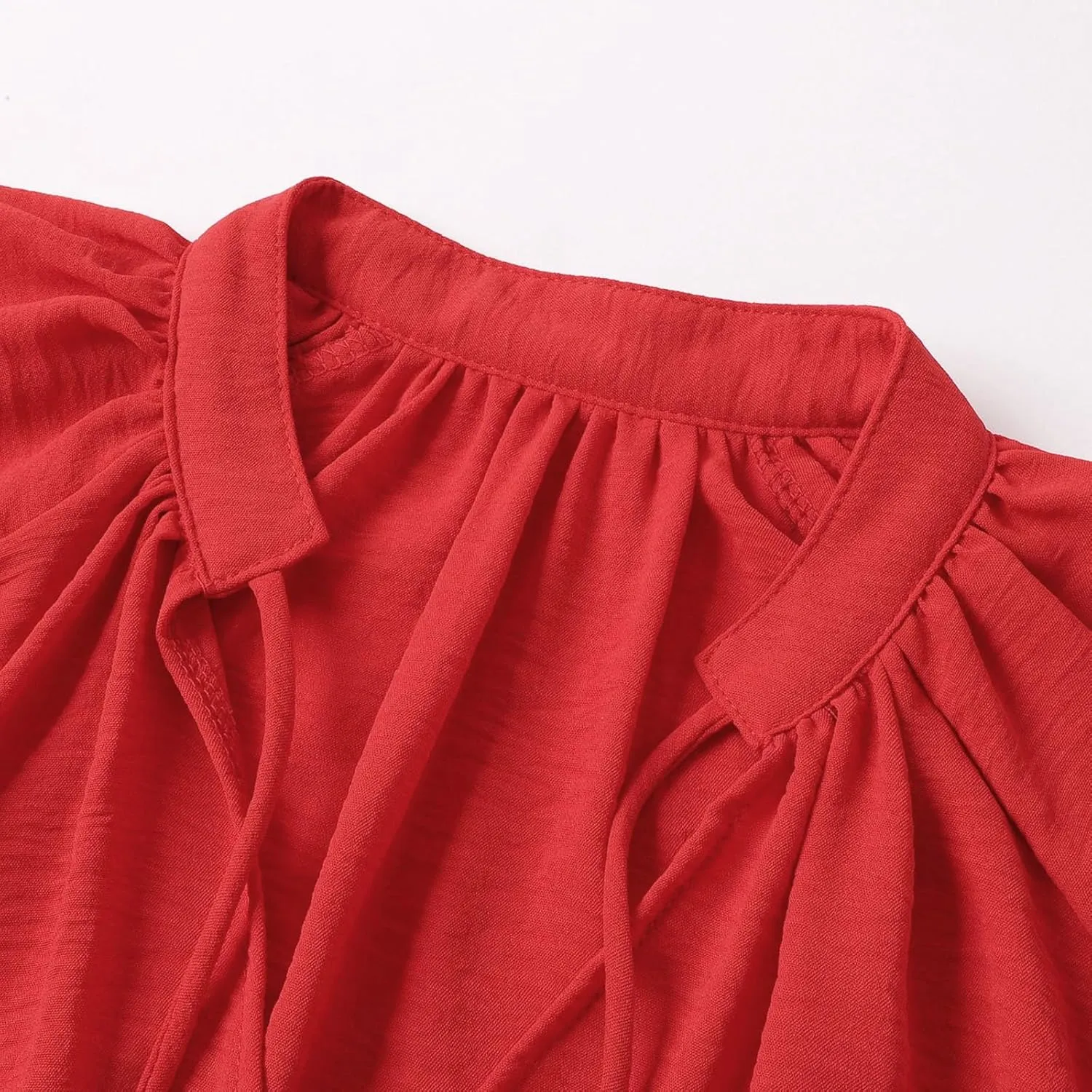 Summer Church Dresses for Women Cute Flowy Tiered Long Sleeve Tie Belt Shirt Mini Dress Petite Evening Party Beach Cover Ups