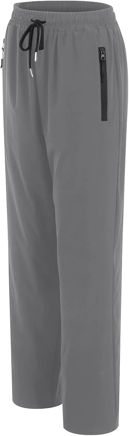 Summer Pants for Men Sweatpants Elastic Waist Drawstring Zipper Slim Leg Fashion Loose Sport Clothes Fresh Trousers