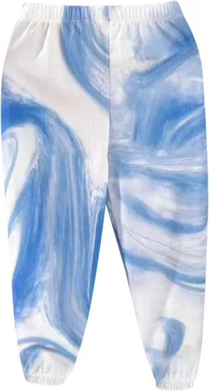 Summer Thin Tie Dye Joggers Pants for Girls Lightweight Casual Loose Elastic Waist Ice Silk Sweatpants for 1-11 Years