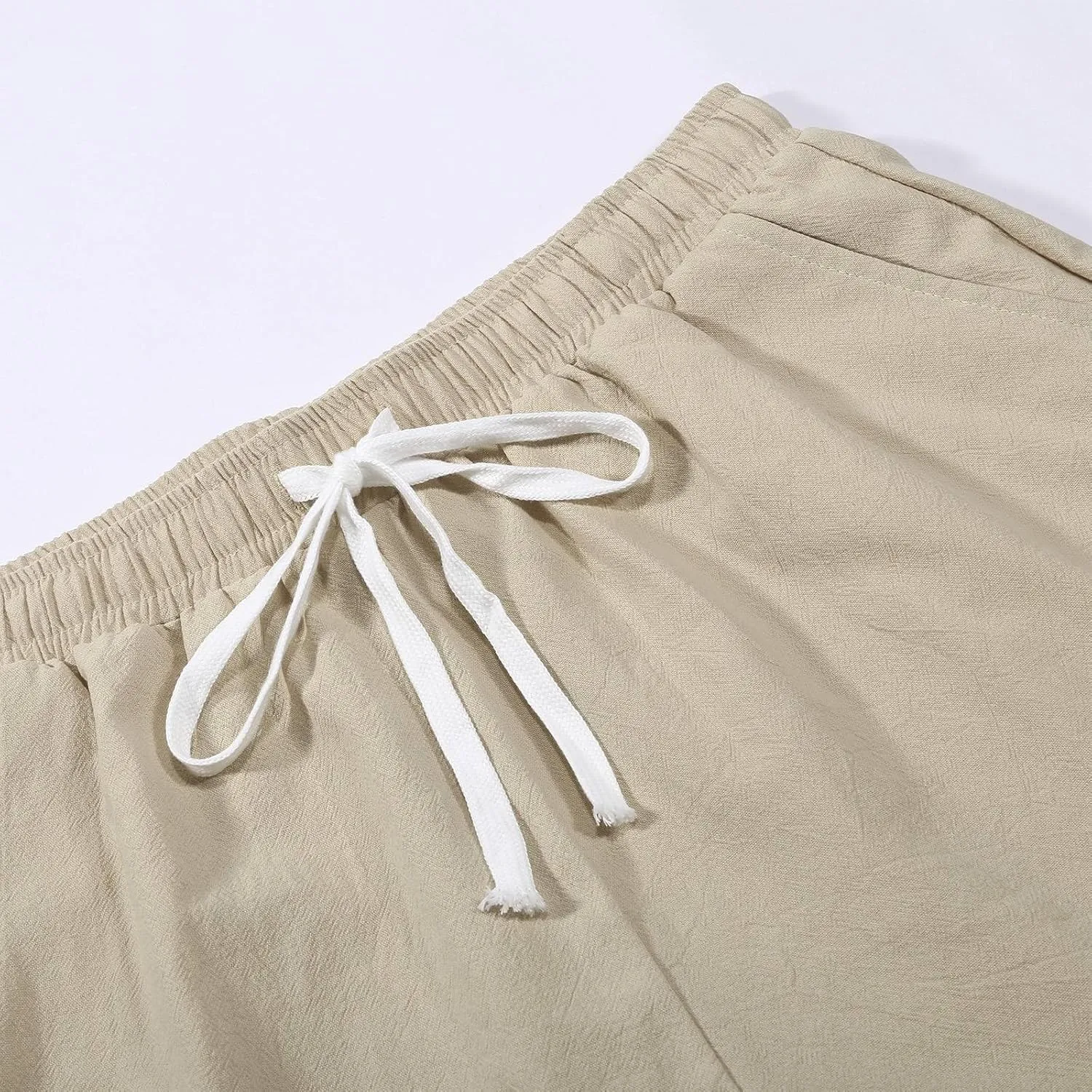 Sweatpants for Men Summer Drawstring Elastic Waist Fit Pockets Casual Athletic Summer Fresh Running Trousers