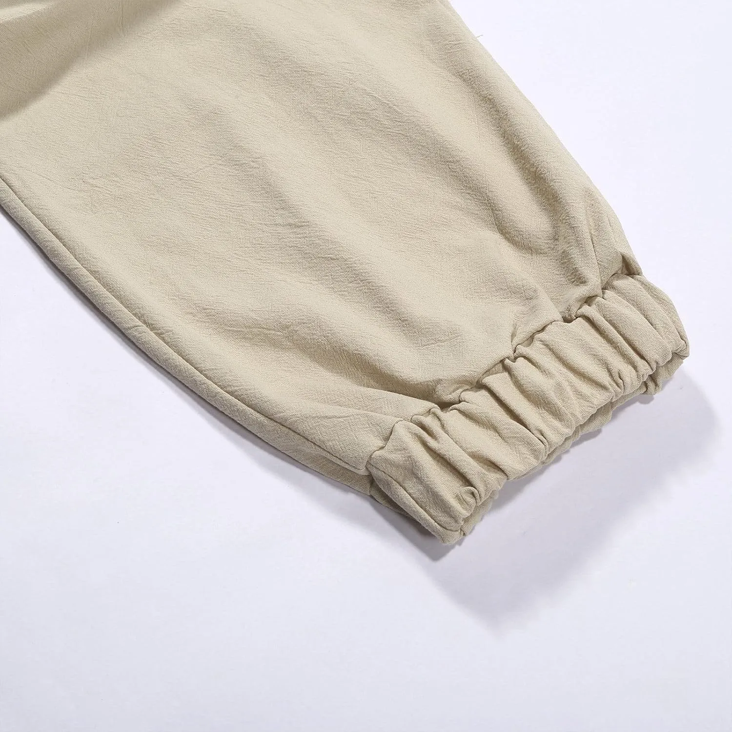 Sweatpants for Men Summer Drawstring Elastic Waist Fit Pockets Casual Athletic Summer Fresh Running Trousers