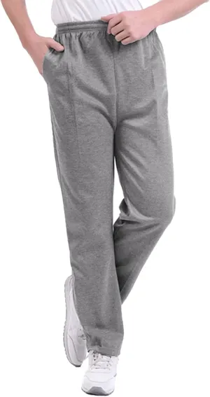 Sweatpants for Men Summer Drawstring Elastic Waist Fit Pockets Comfortable Loose Summer Fresh Running Trousers
