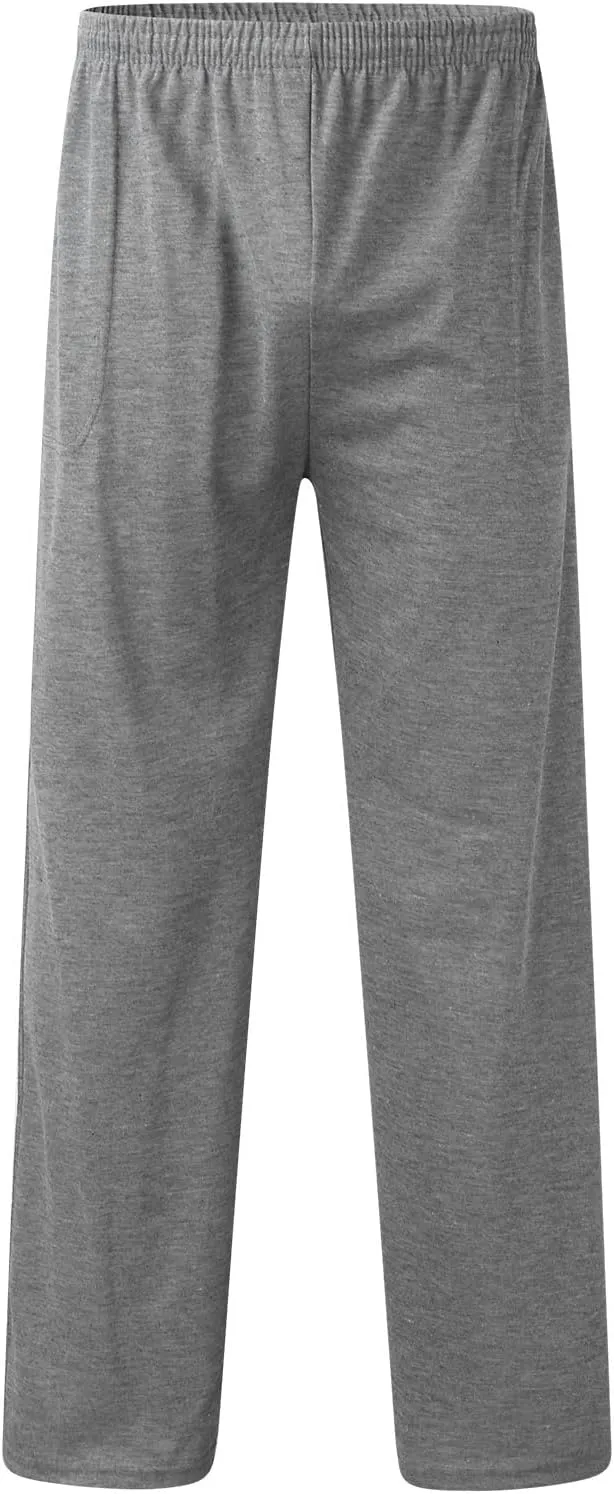 Sweatpants for Men Summer Drawstring Elastic Waist Fit Pockets Comfortable Loose Summer Fresh Running Trousers