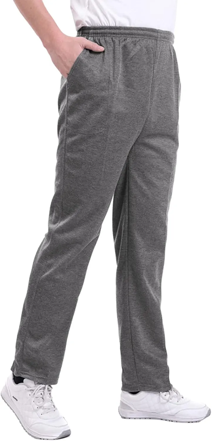 Sweatpants for Men Summer Drawstring Elastic Waist Fit Pockets Comfortable Loose Summer Fresh Running Trousers