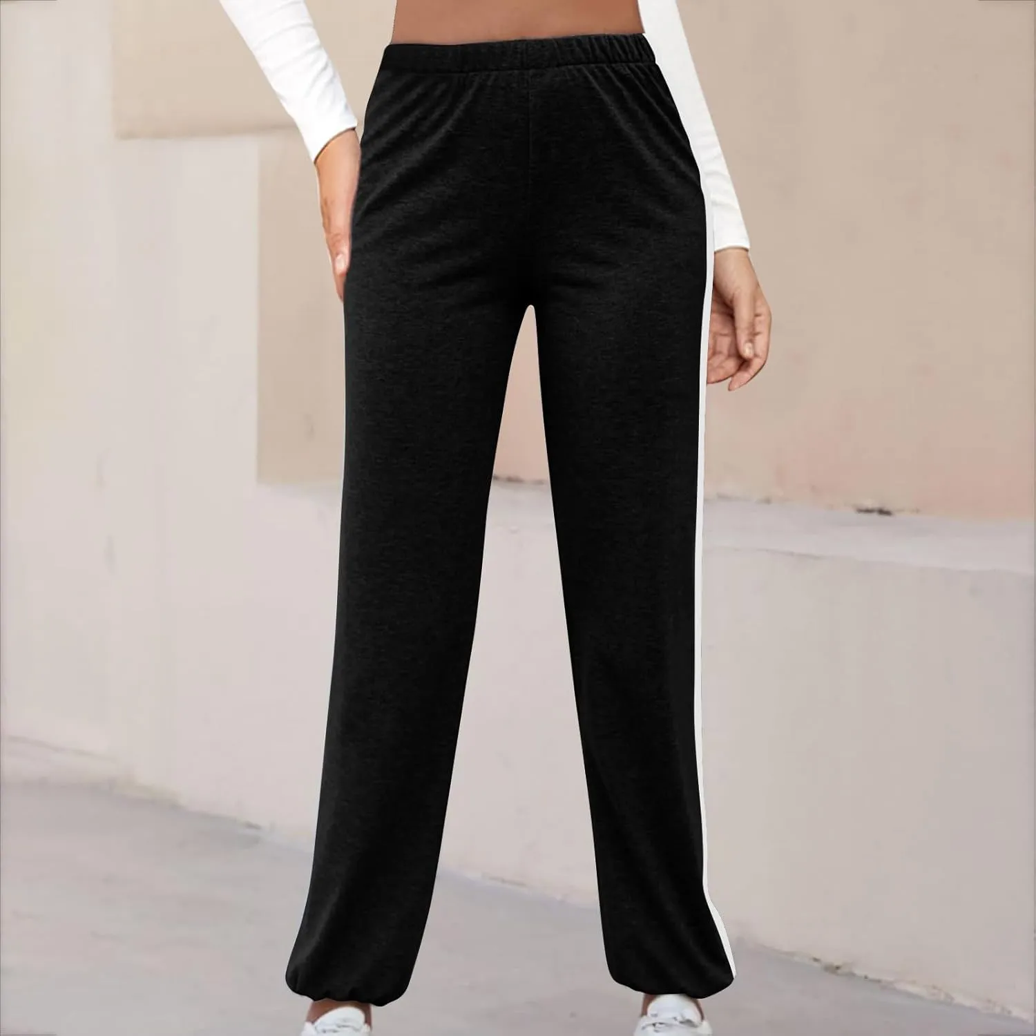 Sweatpants for Women, Cinch Bottom Sweatpants, Yoga Joggers Pants Soft Leggings for Cycling Lounge Workout Running
