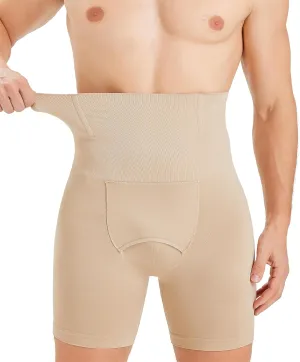 TAILONG Mens Shapewear Tummy Control Underwear Compression Shorts Slimming Body Shaper Leg Boxer Briefs