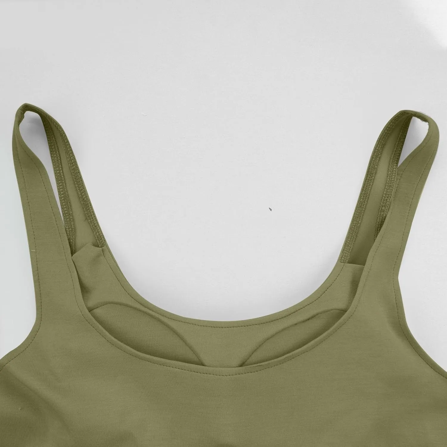 Tank Top with Built in Bra for Women Summer Basic Padded Yoga Shirts Shelf Bras Workout Camisole Casual Undershirt