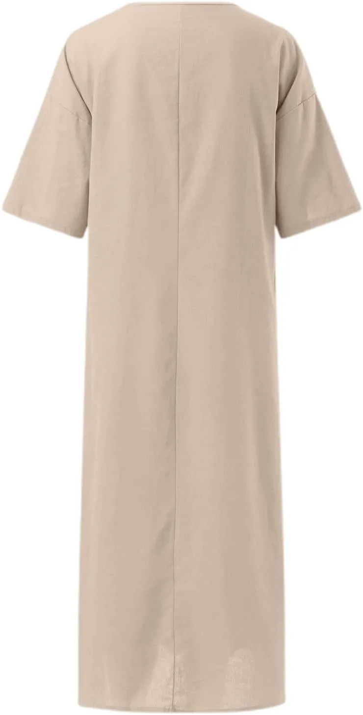 Teen Girls Poplin Dress Petite Linen Short Sleeve Tube Top Shirt Dress Homecoming Casual Church Outfits for Women