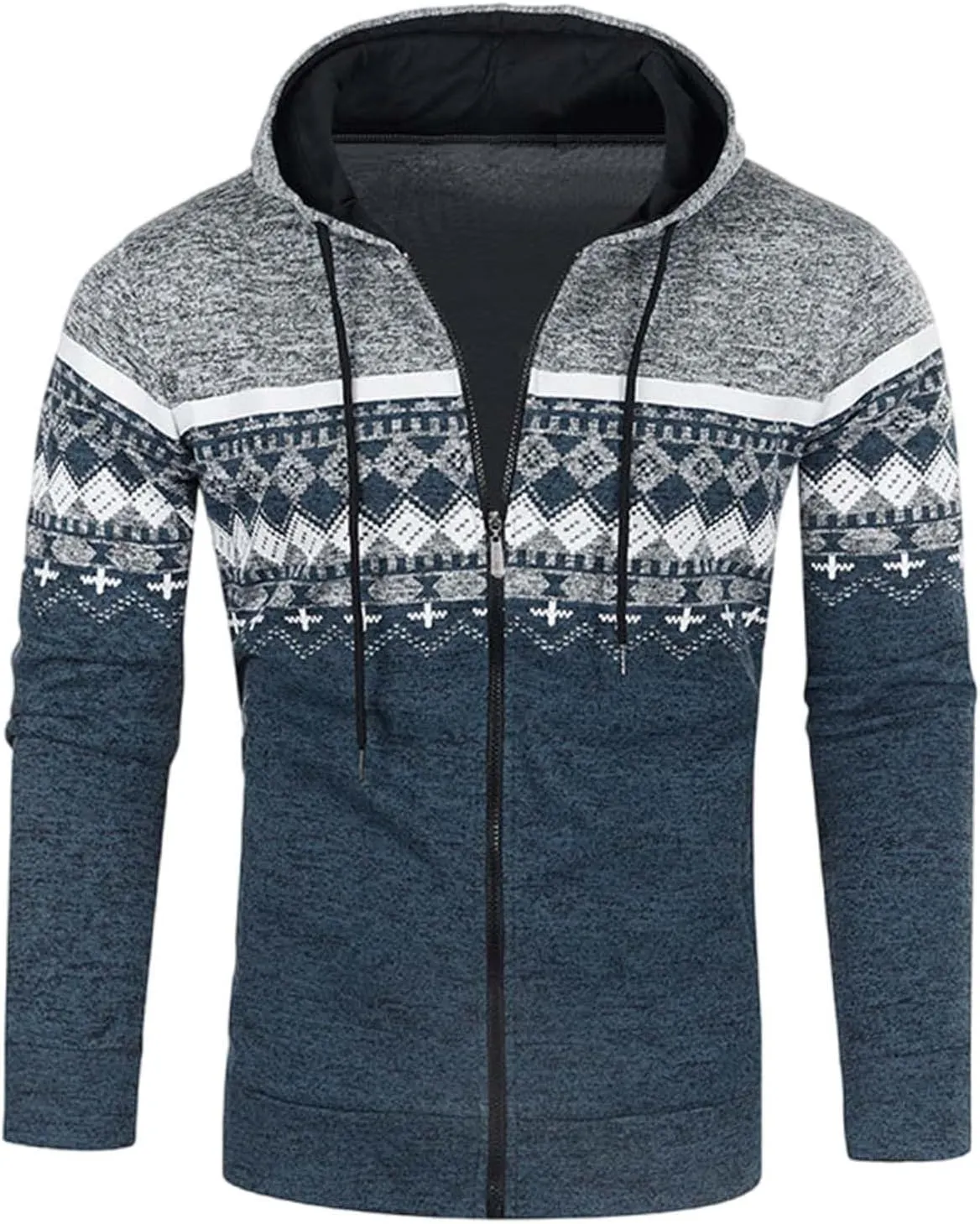 Thick Sweaters For Men Solid Zipper Warm Cardigan Knitted Coat Top Long Sleeve Pullover Shirts For Men sweater men