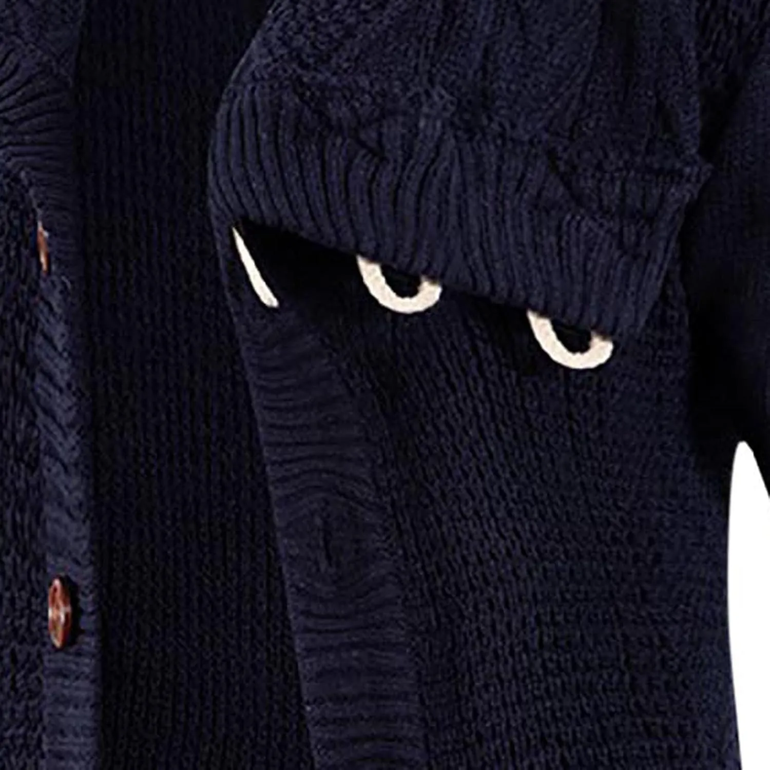 tuduoms Chunky Cardigan Sweaters for Men Vintage Button Down Sweaters Winter Cable Knit Open Front Long Sleeve Cardigan Coat