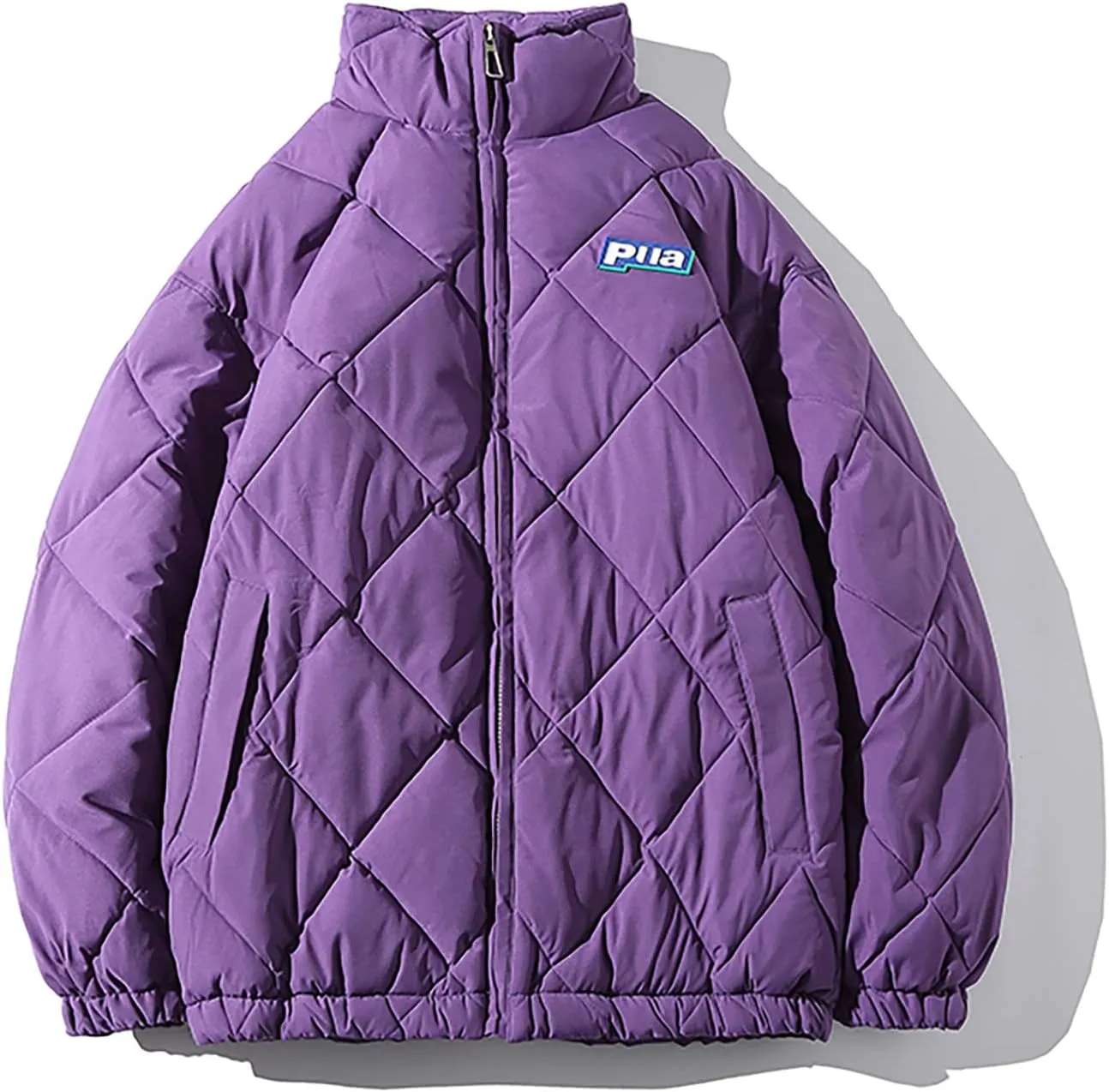 tuduoms Oversized Puffer Jacket Men's Warm Baggy Down Coat Winter Parka Thicken Padded Bubble Overcoat Snow Bomber Jackets