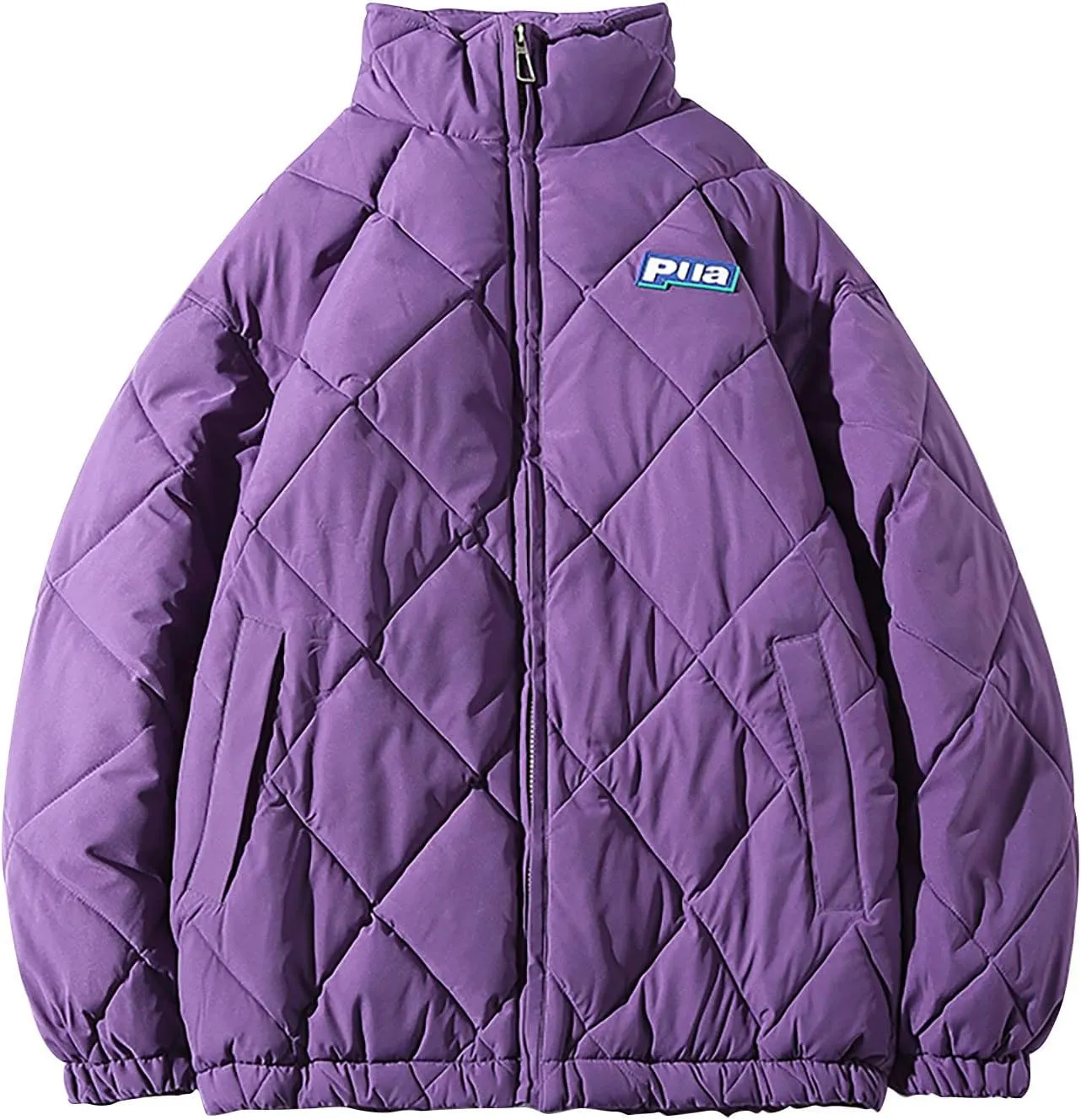 tuduoms Oversized Puffer Jacket Men's Warm Baggy Down Coat Winter Parka Thicken Padded Bubble Overcoat Snow Bomber Jackets