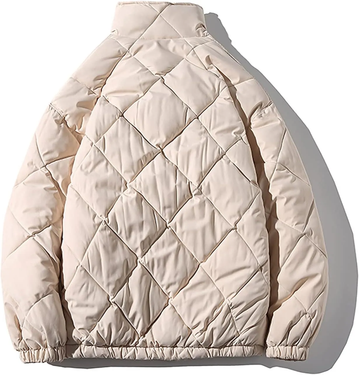 tuduoms Oversized Puffer Jacket Men's Warm Baggy Down Coat Winter Parka Thicken Padded Bubble Overcoat Snow Bomber Jackets