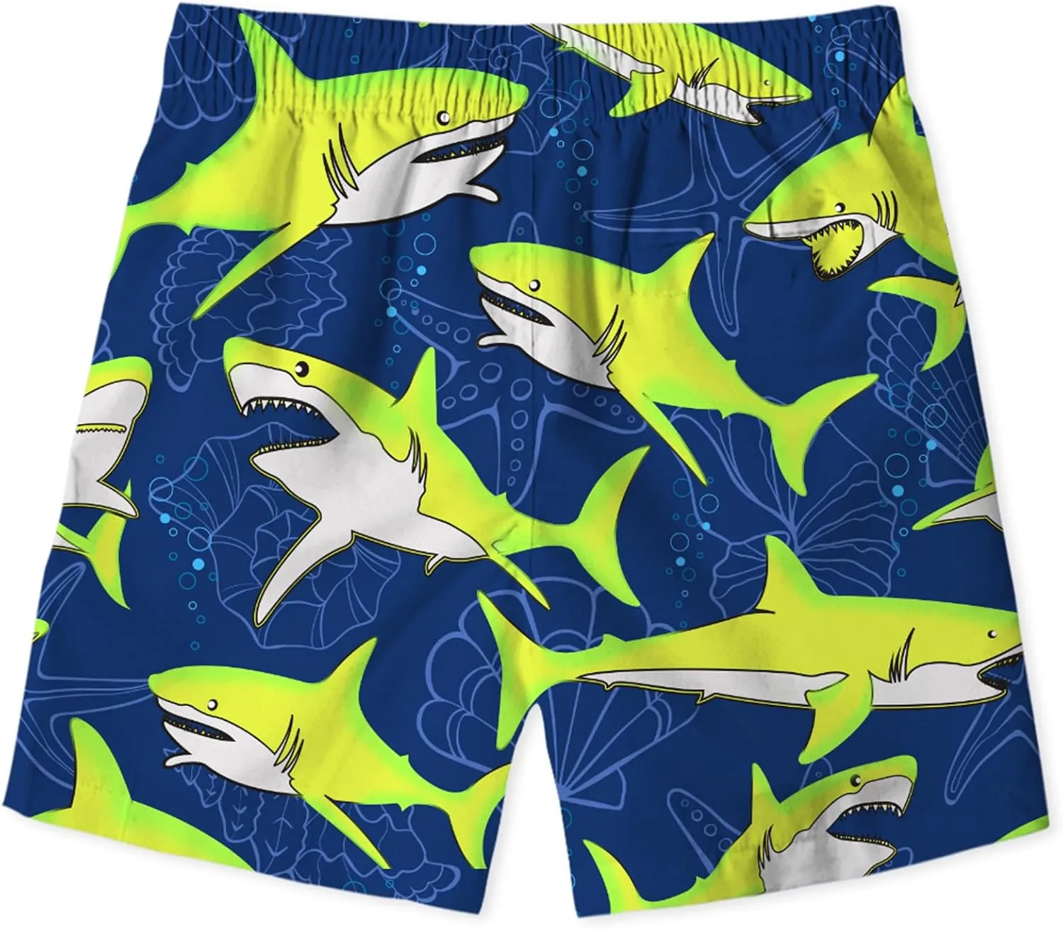 uideazone Boys Swim Trunks 3D Funny Print Surfing Board Shorts Quick Dry UPF 50  Swimsuit Beachwear with Mesh Lining 2-12T