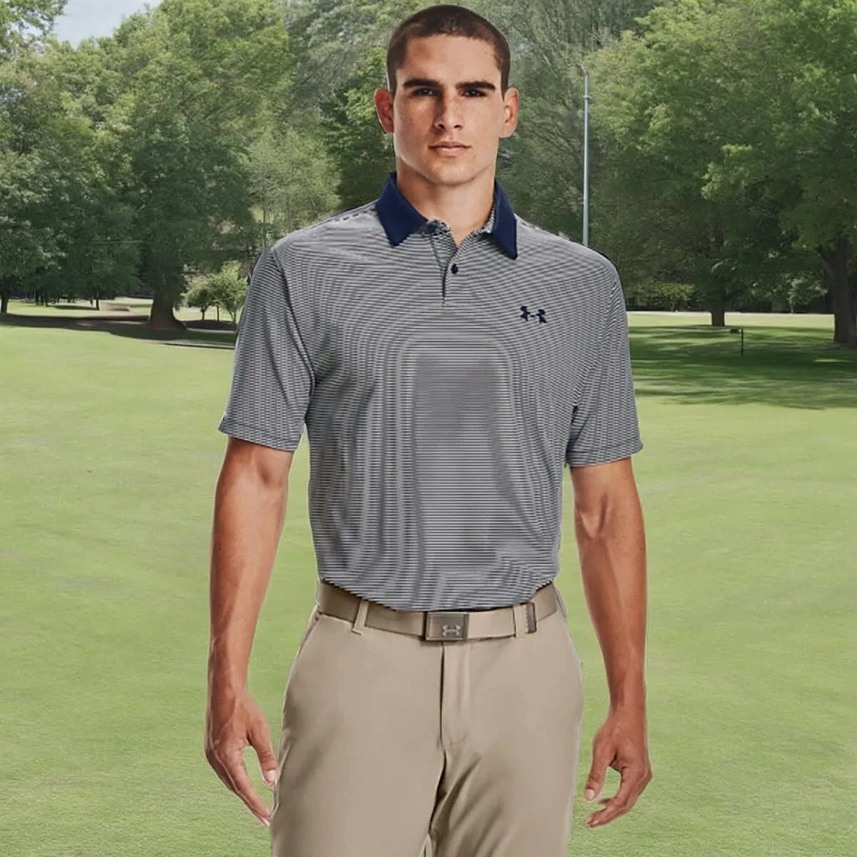 Under Armour Men's Performance Stripe Golf Polo