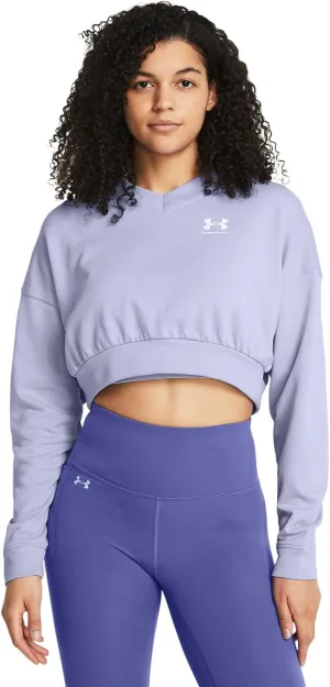 Under Armour Women's Rival Terry Oversized Cropped Crew Neck Sweatshirt
