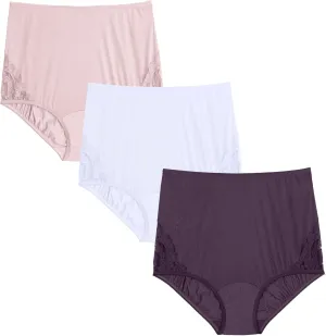 Vanity Fair Women's High Waisted Underwear, Full Coverage Ladies Panties, Perfectly Yours Briefs