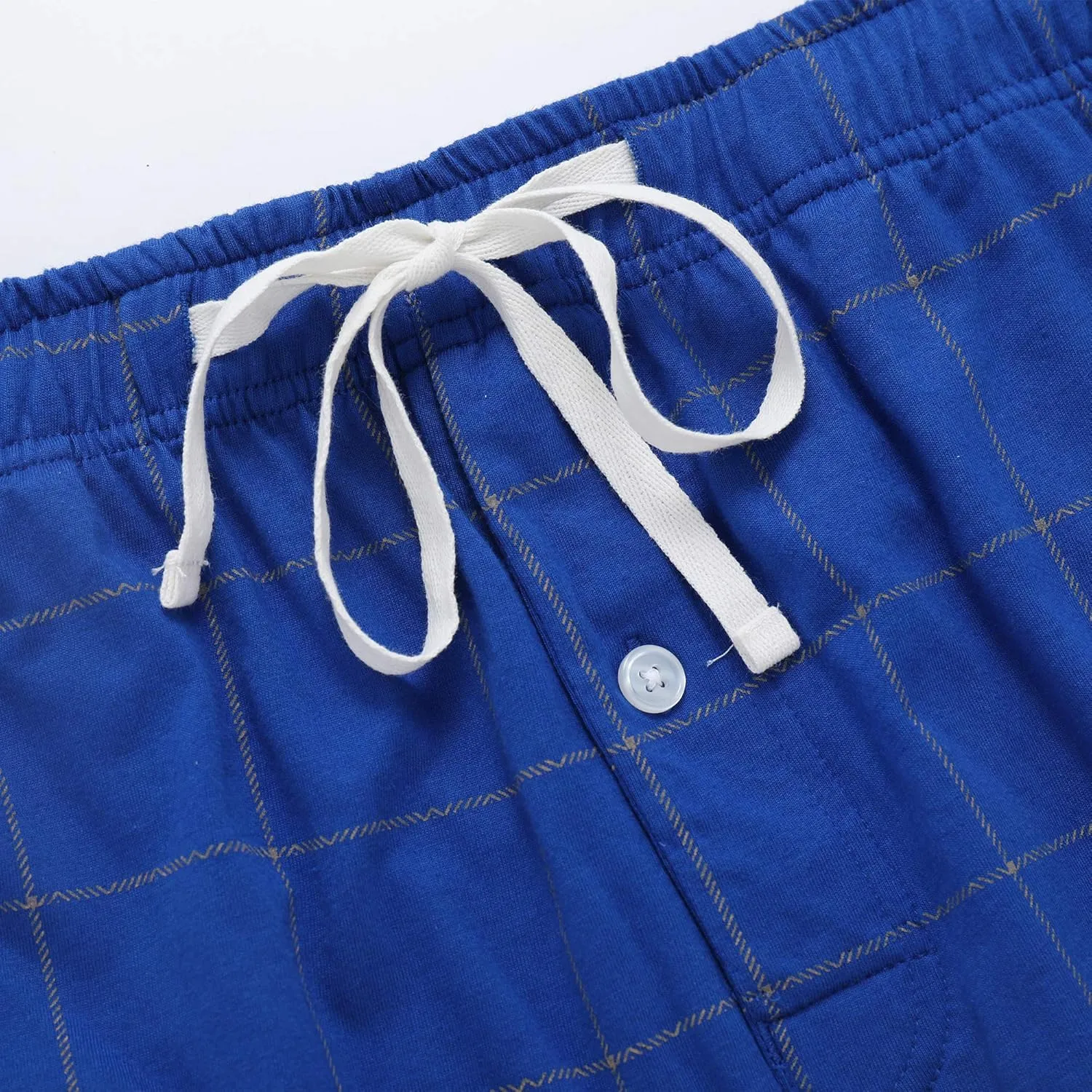 Vulcanodon Mens Cotton Pajama Pants, Lightweight Sleep Pants for Men