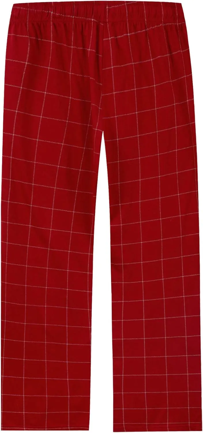 Vulcanodon Mens Cotton Pajama Pants, Lightweight Sleep Pants for Men