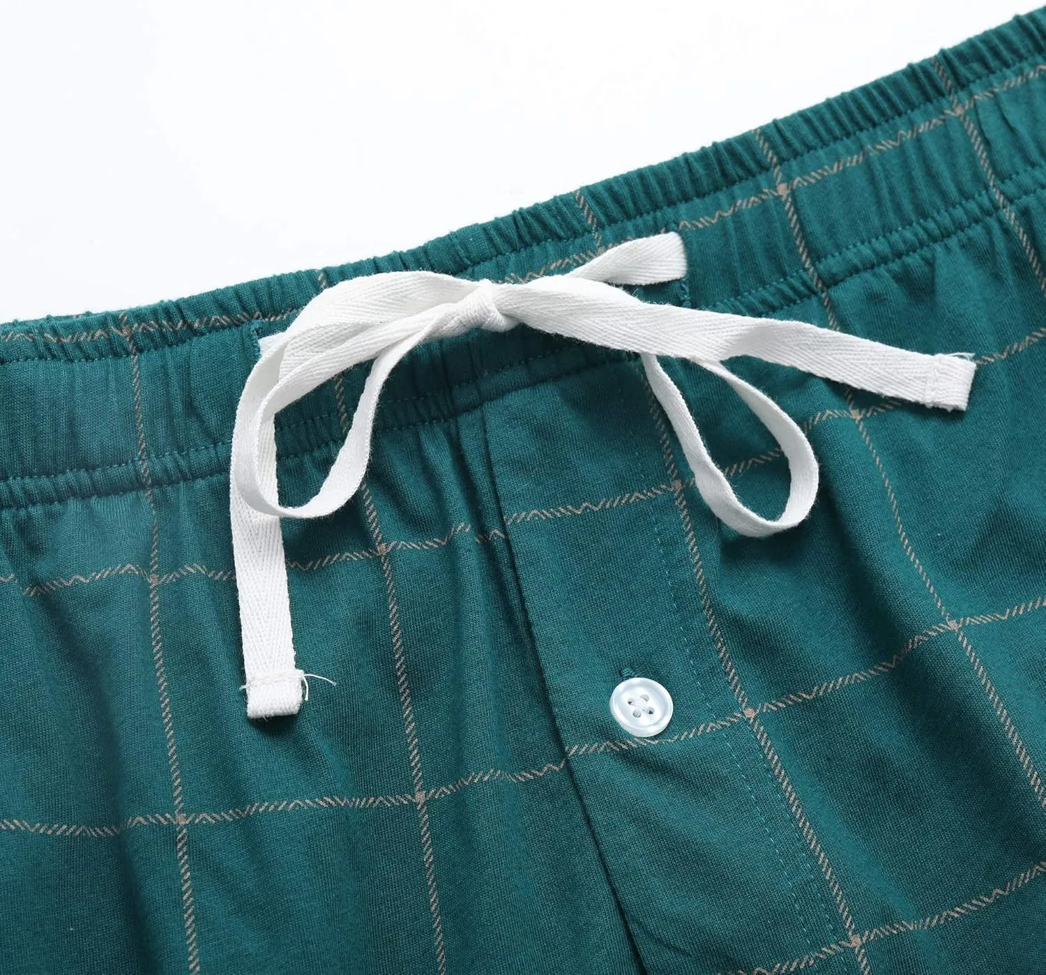 Vulcanodon Mens Cotton Pajama Pants, Lightweight Sleep Pants for Men