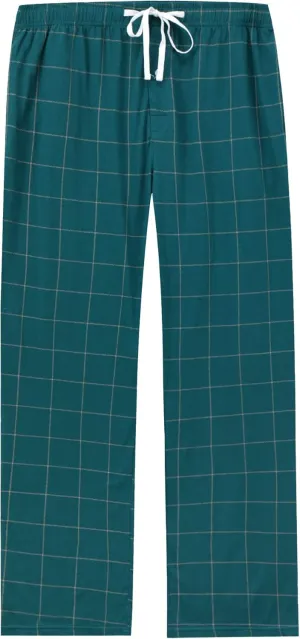 Vulcanodon Mens Cotton Pajama Pants, Lightweight Sleep Pants for Men