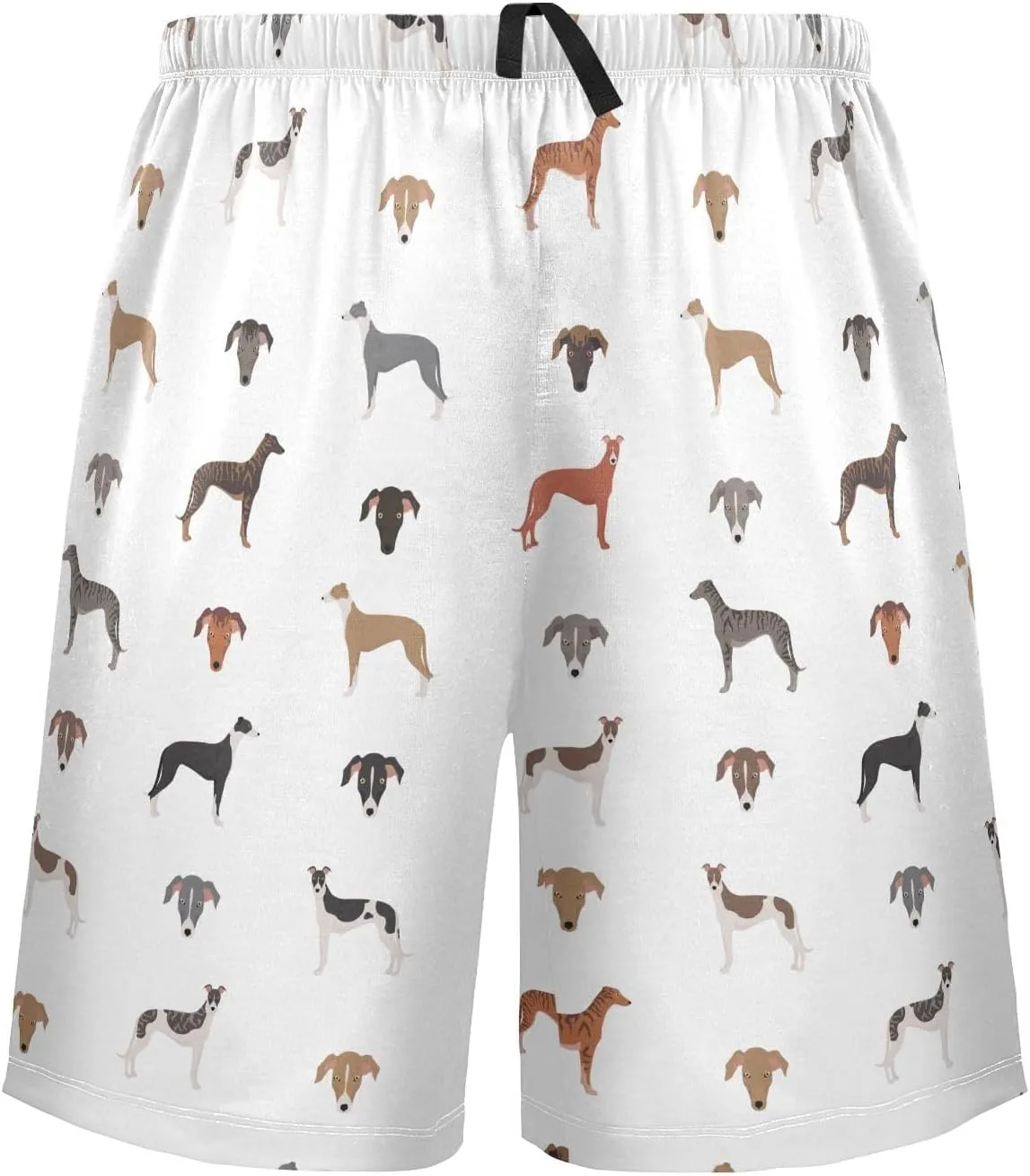 vvfelixl Men's Pajama Shorts Australian Shepherd Dog Sleep Shorts for Men Pajama Bottom Pants S