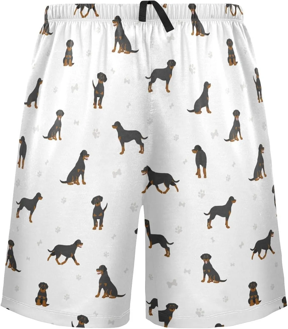 vvfelixl Men's Pajama Shorts Australian Shepherd Dog Sleep Shorts for Men Pajama Bottom Pants S