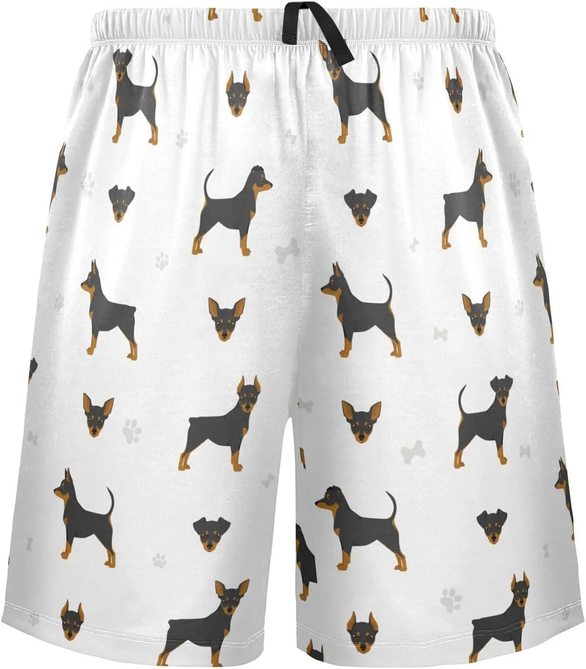 vvfelixl Men's Pajama Shorts Australian Shepherd Dog Sleep Shorts for Men Pajama Bottom Pants S