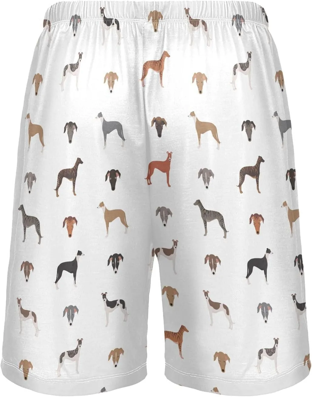 vvfelixl Men's Pajama Shorts Australian Shepherd Dog Sleep Shorts for Men Pajama Bottom Pants S
