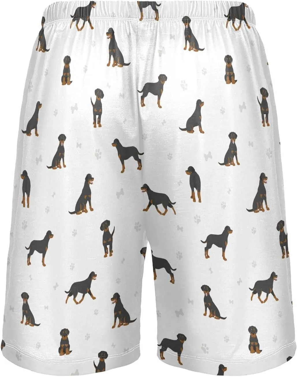 vvfelixl Men's Pajama Shorts Australian Shepherd Dog Sleep Shorts for Men Pajama Bottom Pants S