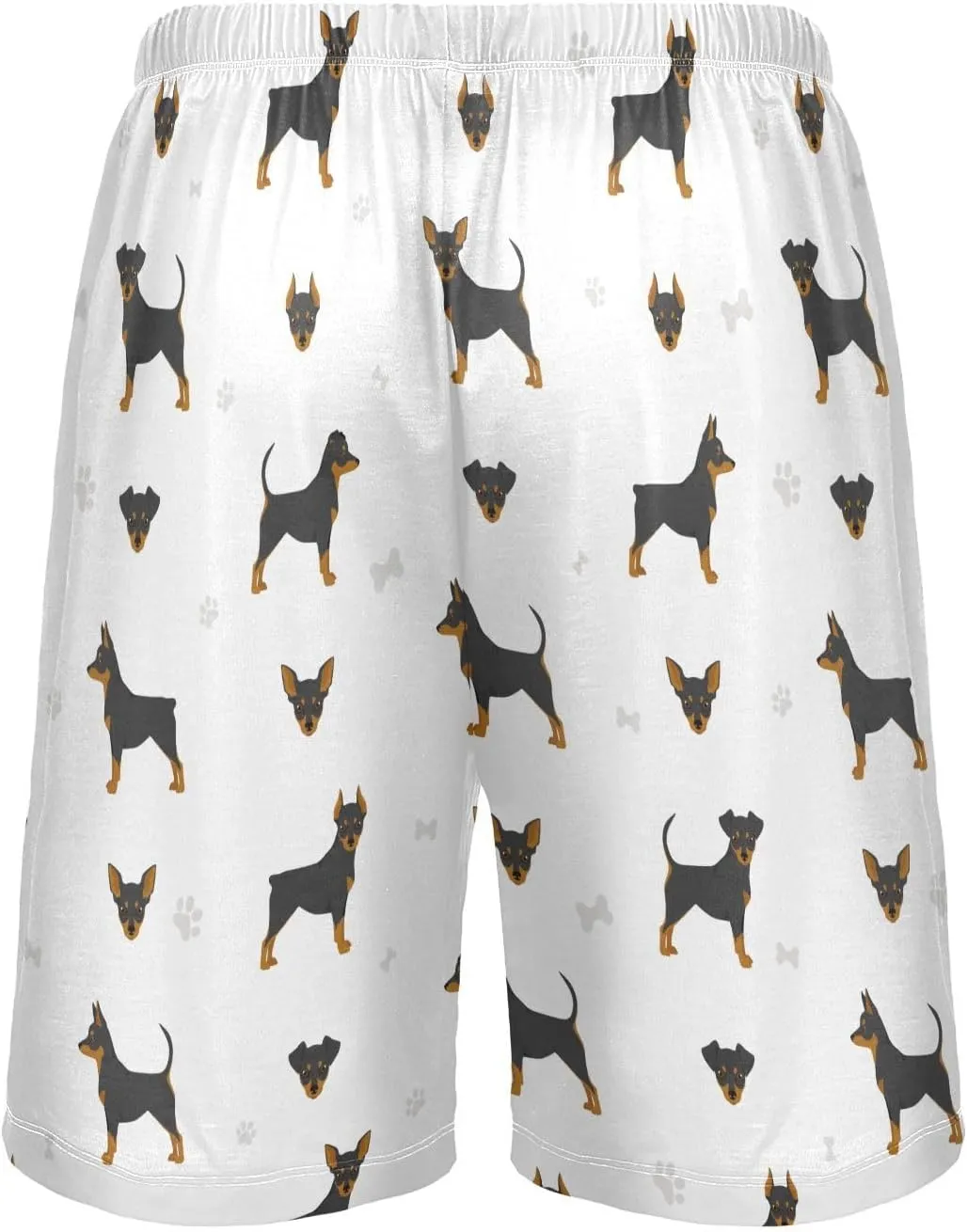 vvfelixl Men's Pajama Shorts Australian Shepherd Dog Sleep Shorts for Men Pajama Bottom Pants S