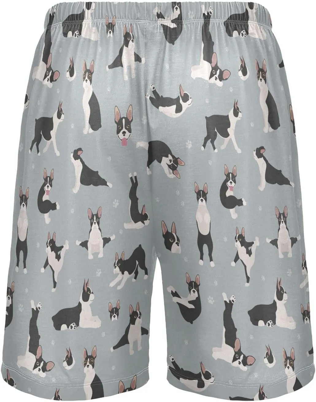 vvfelixl Men's Pajama Shorts Australian Shepherd Sleep Shorts for Men Pajama Bottom Pants with Drawstring & Pockets S