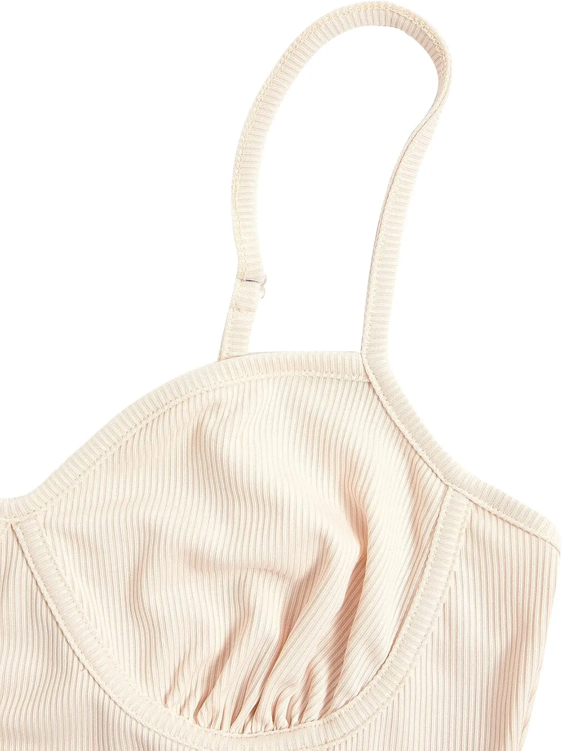WDIRARA Women's 4 Piece Sets Shapewear One Shoulder Sweetheart Neck Sleeveless Square Neck Bodycon Bodysuit