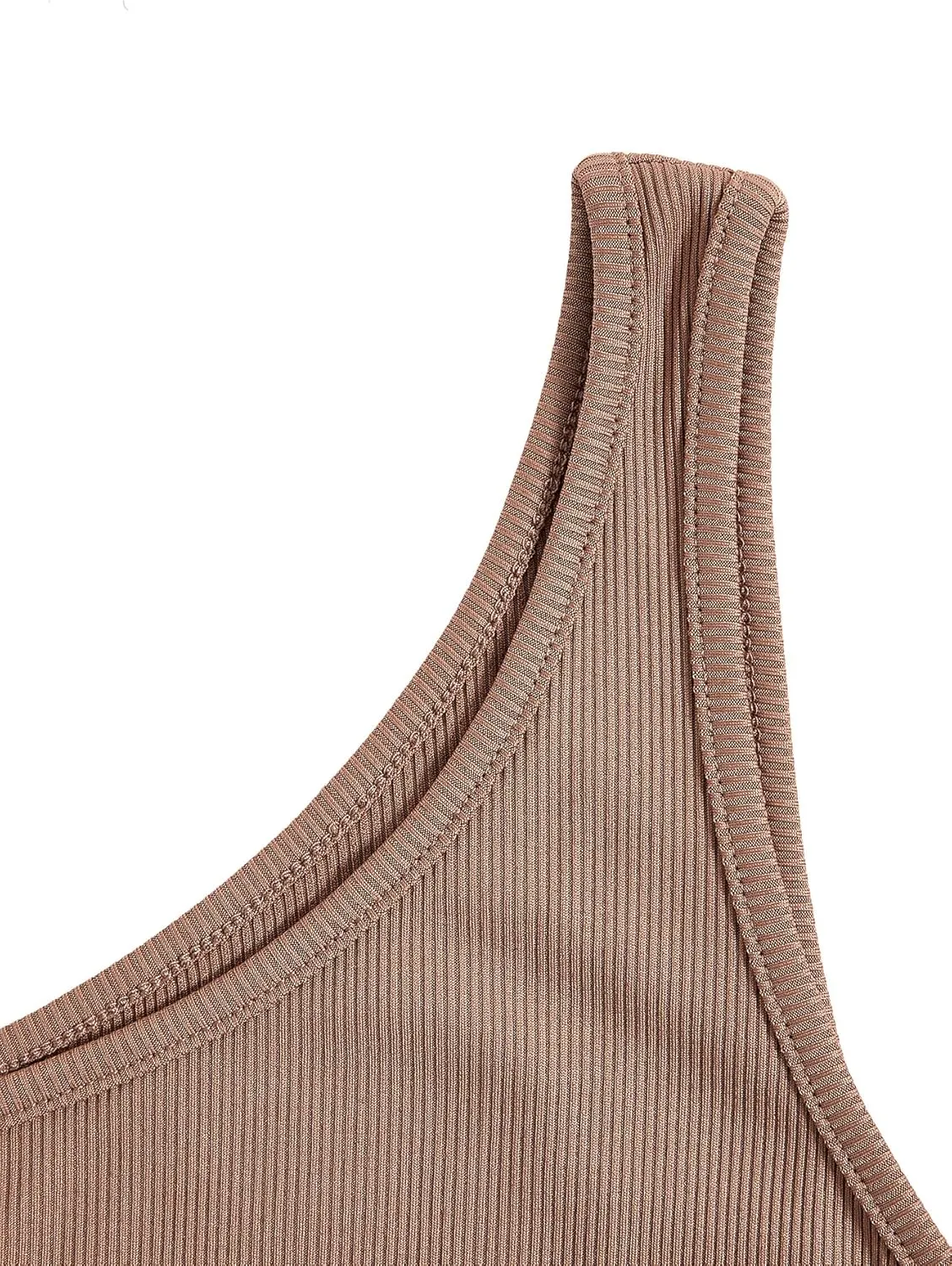 WDIRARA Women's 4 Piece Sets Shapewear One Shoulder Sweetheart Neck Sleeveless Square Neck Bodycon Bodysuit