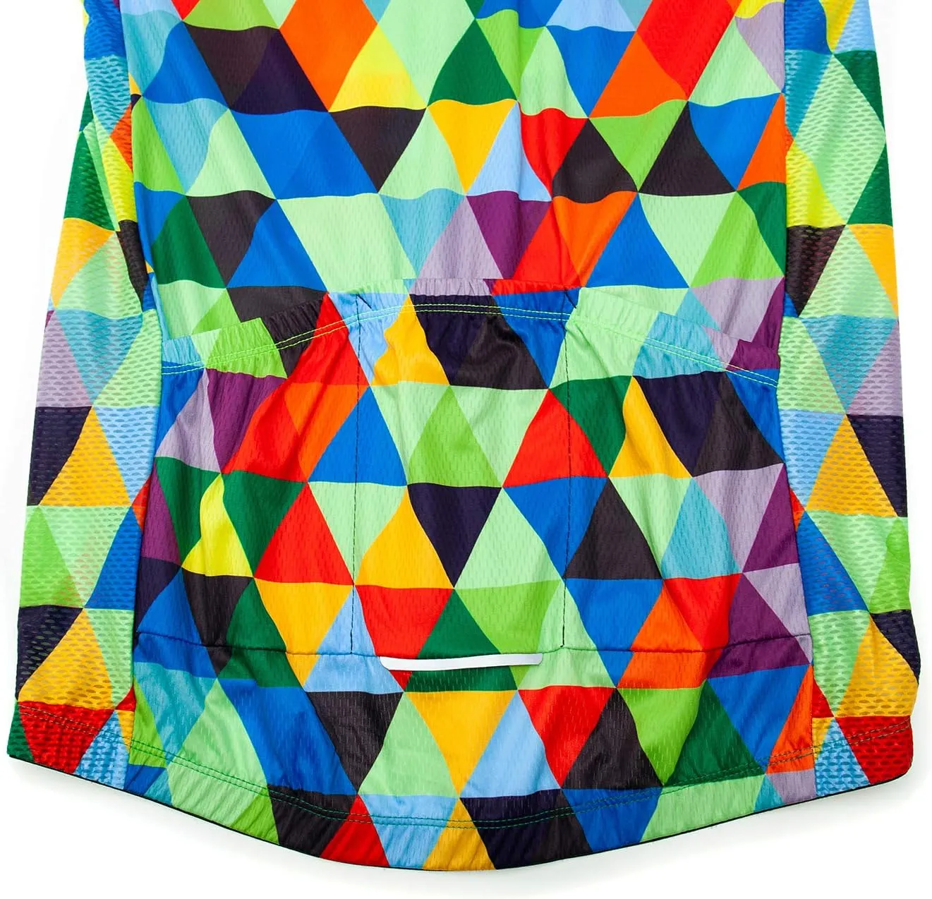 Weimostar Men's Cycling Jersey Short Sleeve Bike Clothing Multicolored Diamond