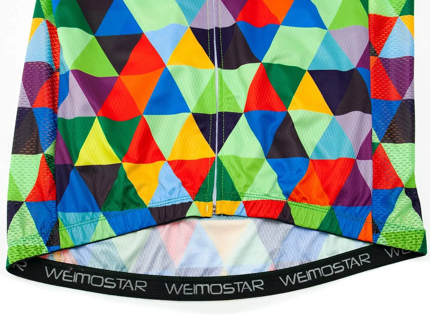 Weimostar Men's Cycling Jersey Short Sleeve Bike Clothing Multicolored Diamond