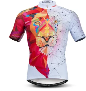 Weimostar Summer Men's Cycling Jersey Short Sleeve Mountain Bike Road Bicycle Shirt