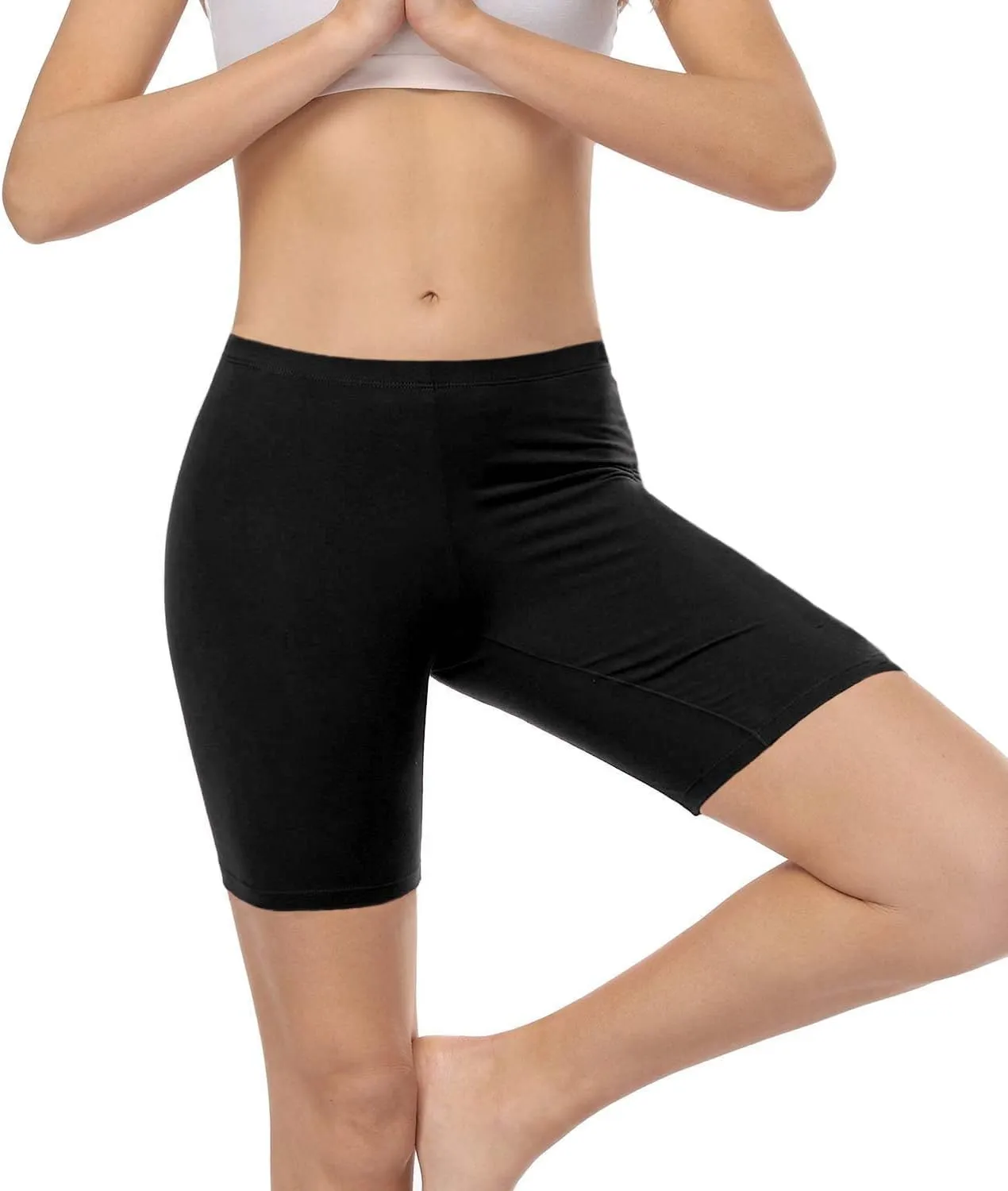 wirarpa Women's Anti Chafing Cotton Underwear Boy Shorts Long Leg Boyshorts Panties 3 Pack