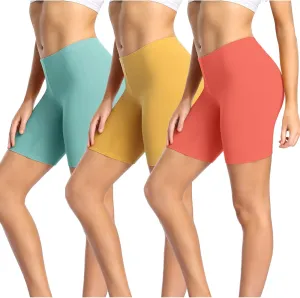 wirarpa Women's Anti Chafing Cotton Underwear Boy Shorts Long Leg Boyshorts Panties 3 Pack